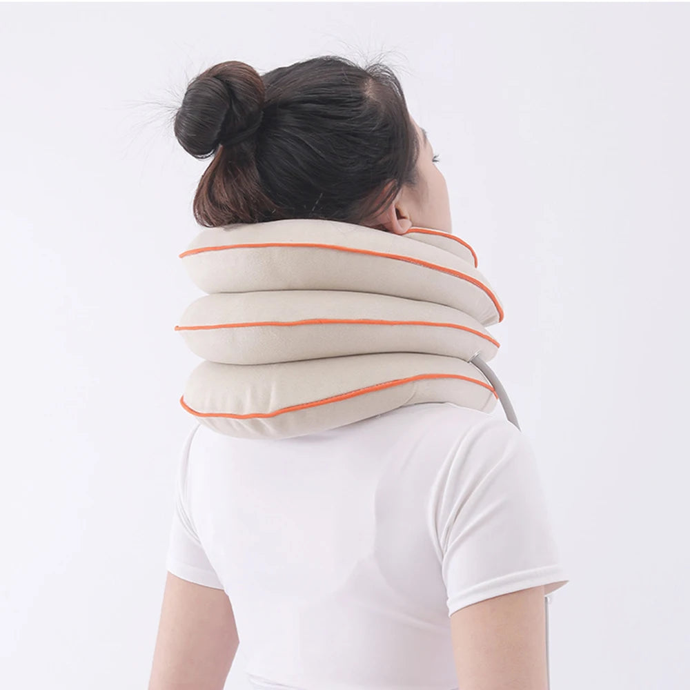Inflatable Medical Cervical Neck Traction for Chronic Neck & Shoulder Alignment Pain