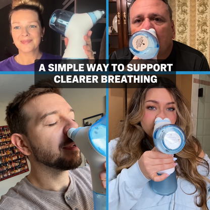 Electric Nasal Irrigator – Nasal Rinse System with Water & Waste Collection Tank