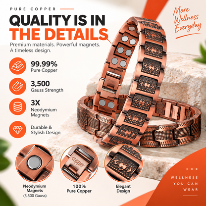 Pure Copper Magnetic Bracelet - Ease Everyday Discomfort