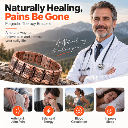 Pure Copper Magnetic Bracelet - Ease Everyday Discomfort