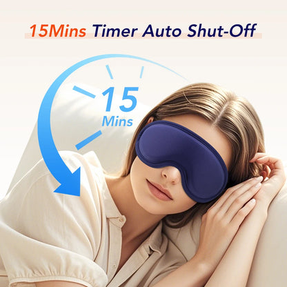 Heated Eye Mask for Dry Eyes – Rechargeable 3D Heat Massage Mask