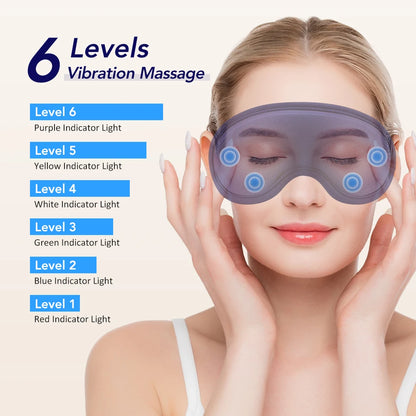 Heated Eye Mask for Dry Eyes – Rechargeable 3D Heat Massage Mask