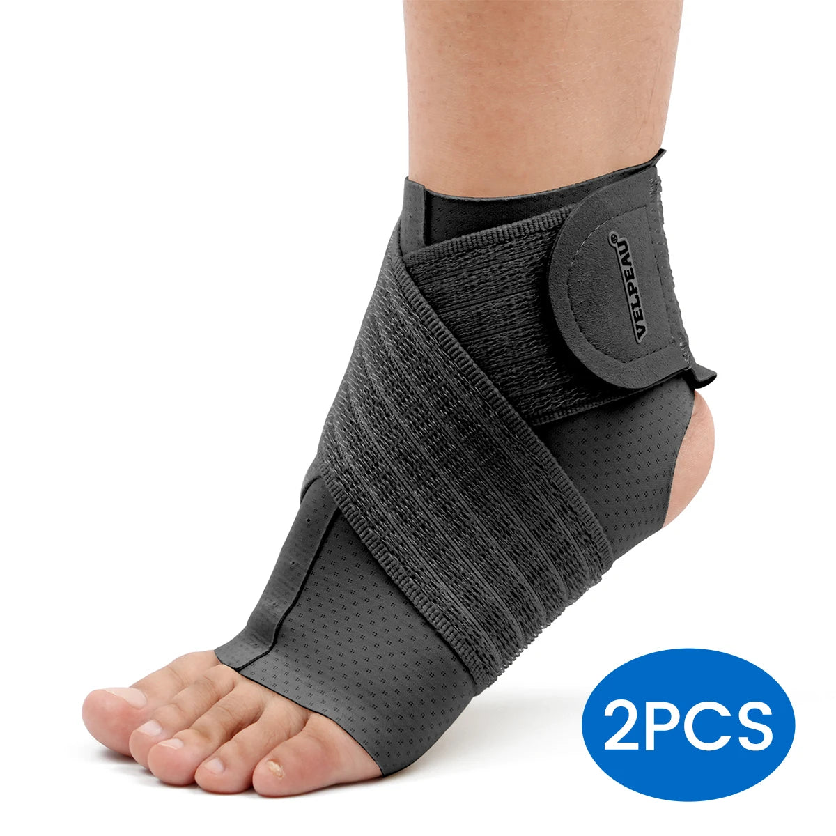 VELPEAU Ankle Compression Sleeve - Universal for Both Feet