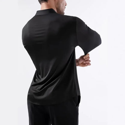 New Design Men's High Elasticity Social Shirt