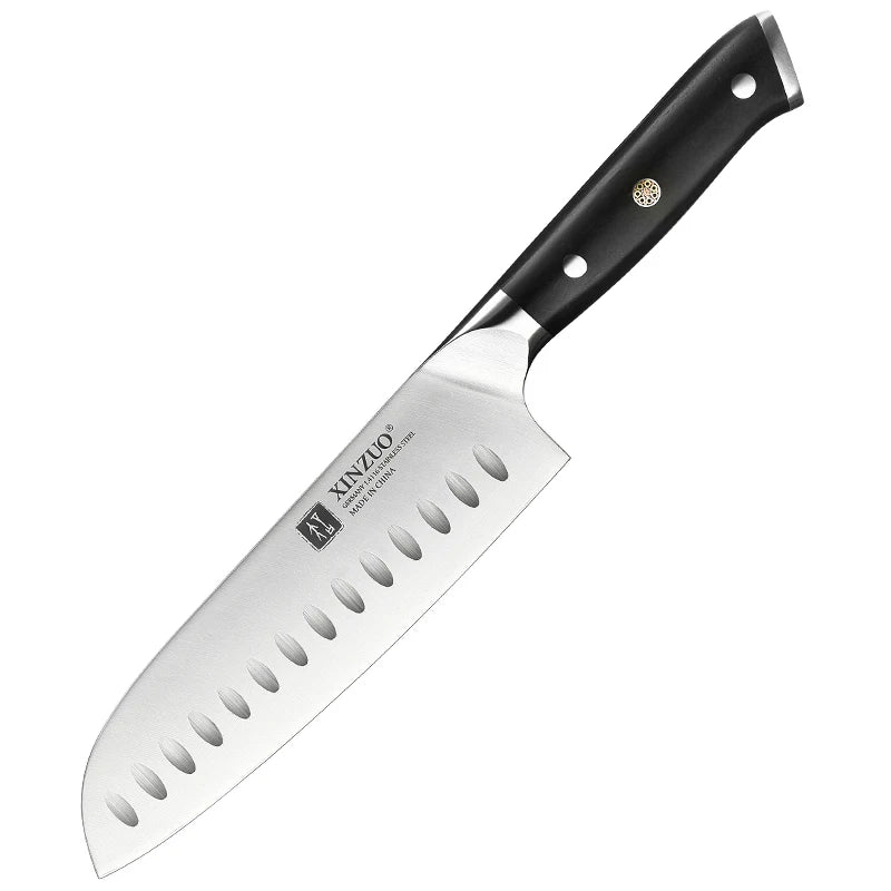 XINZUO Stainless Steel Chef Knife with Black Ebony Handles
