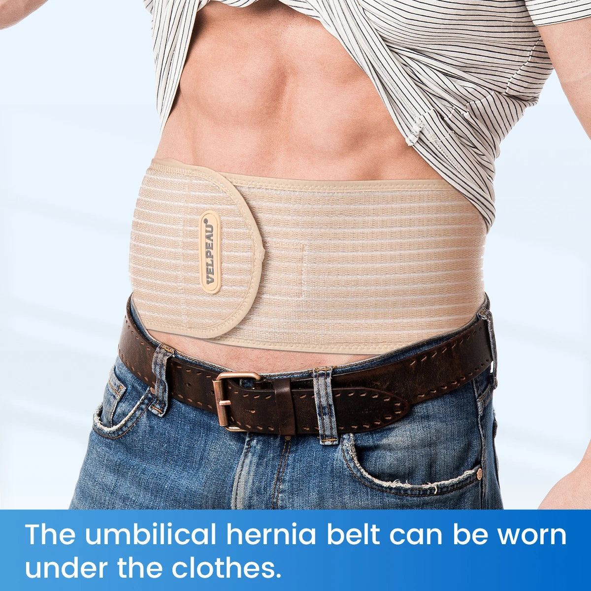 VELPEAU Umbilical Hernia Belt with Removable Compression Pad
