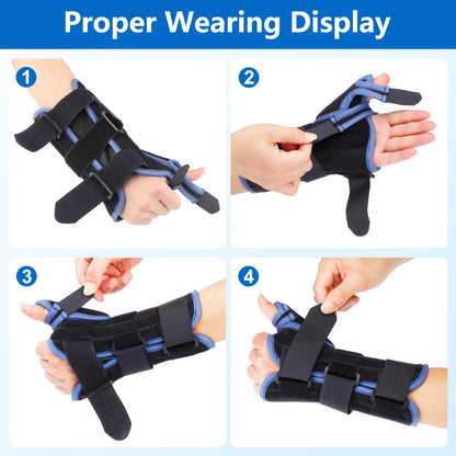 VELPEAU Wrist Splint Medical with Adjustable Thumb Support
