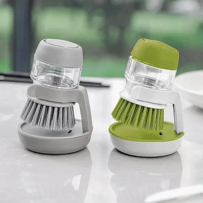 2-in-1 Soap Dispenser Dish Brush – Cleaner, Easier Dishwashing