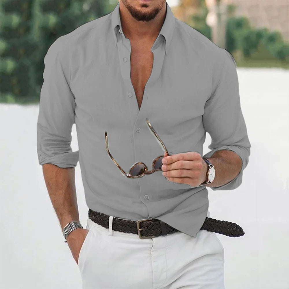 New Cotton Linen Shirts Wear