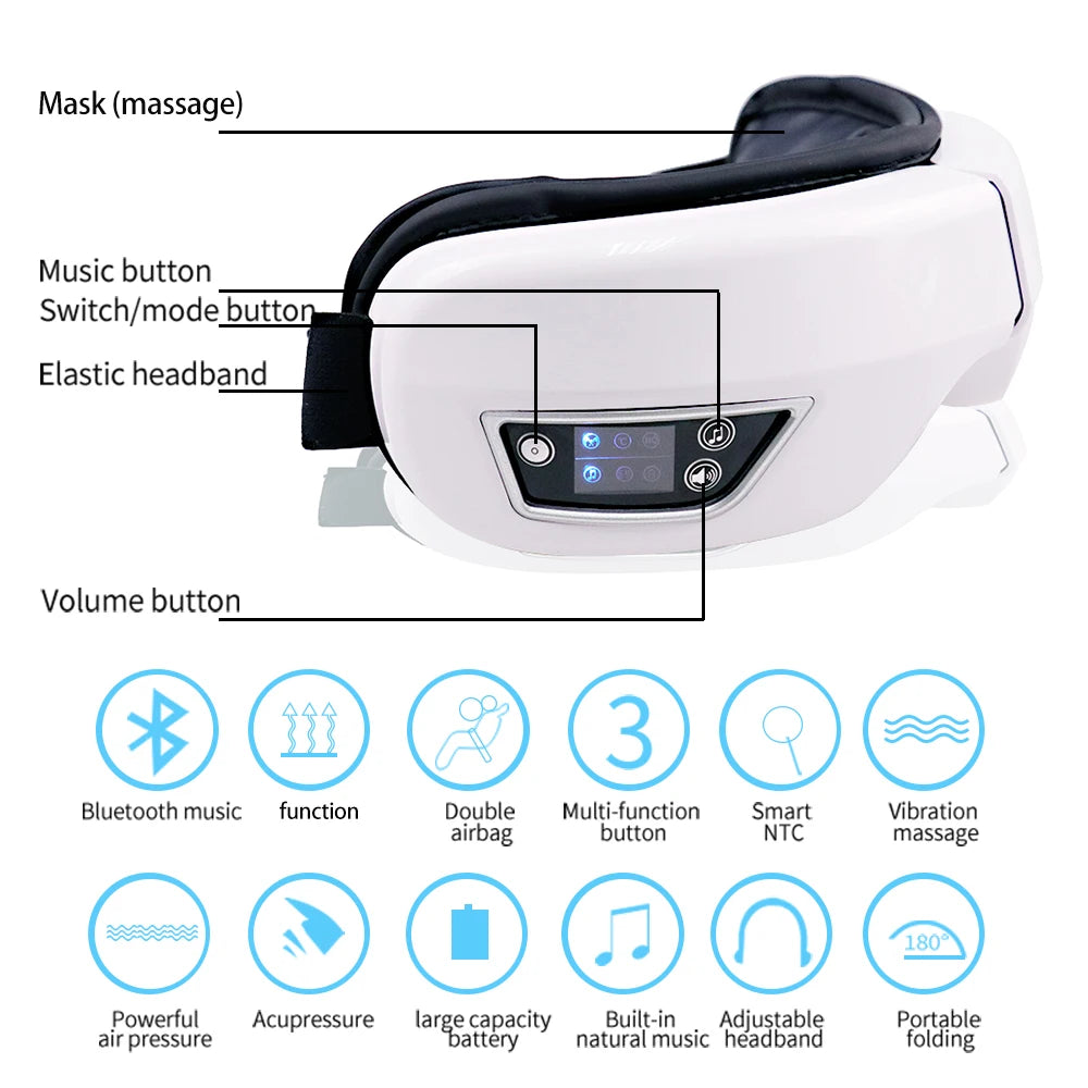 OptiRelax™ Bluetooth and Eye Massager