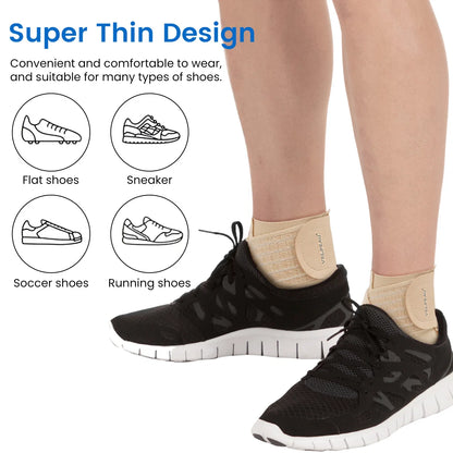 VELPEAU Ankle Compression Sleeve - Universal for Both Feet