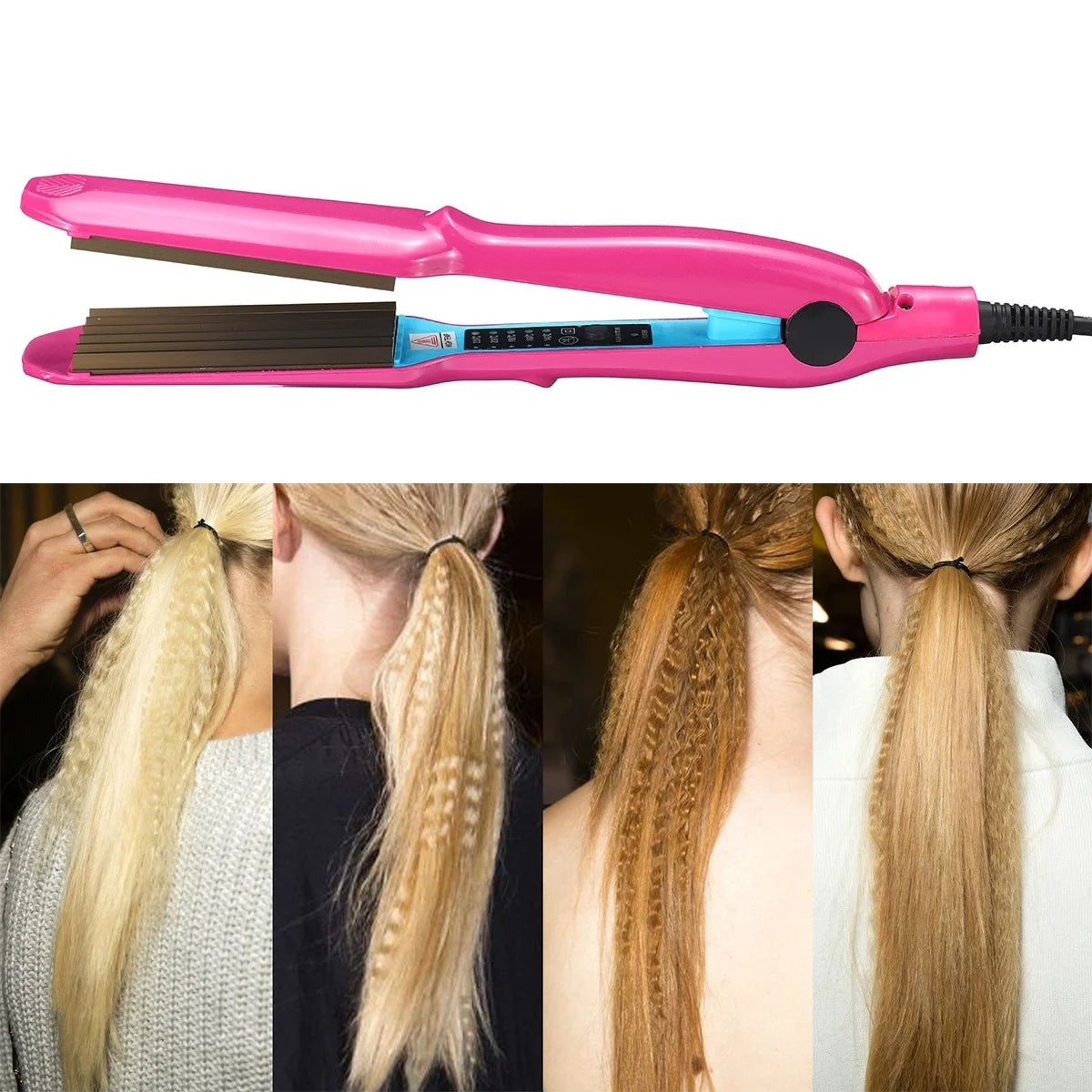 Professional Hair Crimper Curler Dry & Wet