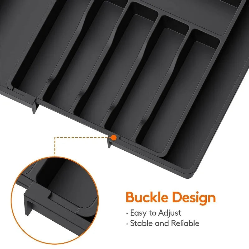 Adjustable Tableware Organizer – Kitchen Counter Utensils