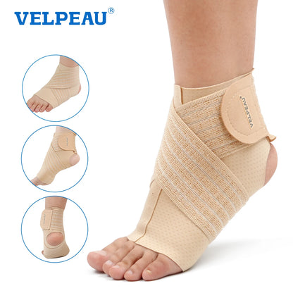 VELPEAU Ankle Compression Sleeve - Universal for Both Feet