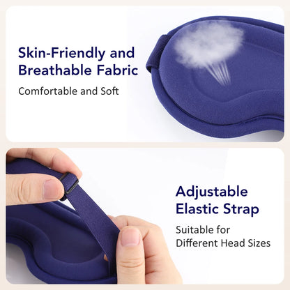 Heated Eye Mask for Dry Eyes – Rechargeable 3D Heat Massage Mask