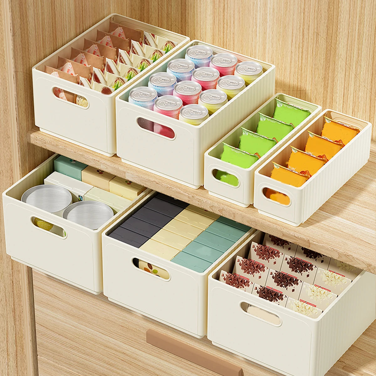 Multi-functional Foldable Plastic Storage for Kitchen