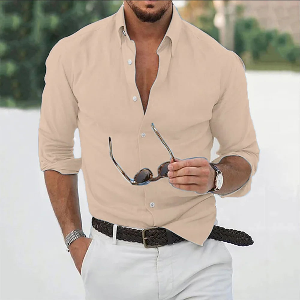 New Cotton Linen Shirts Wear