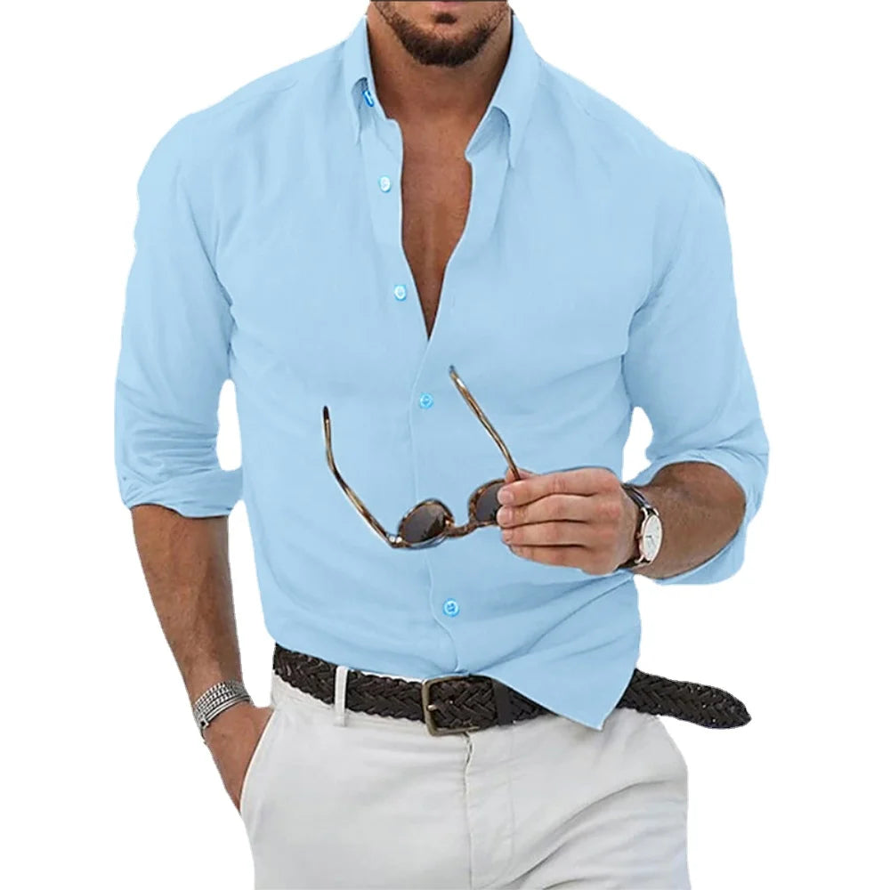 New Cotton Linen Shirts Wear