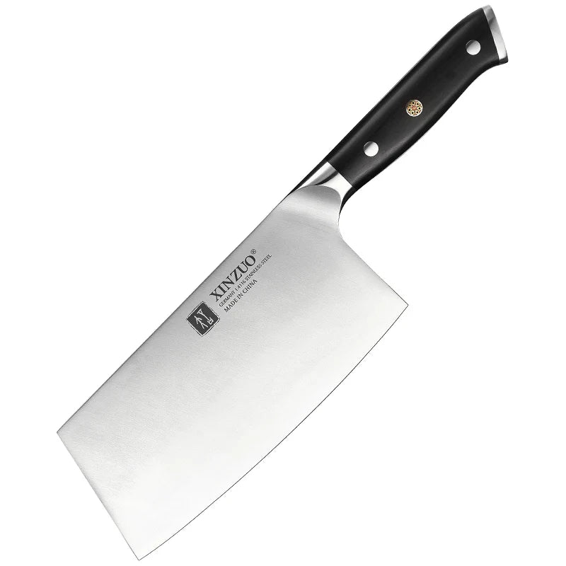 XINZUO Stainless Steel Chef Knife with Black Ebony Handles