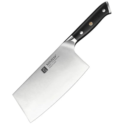 XINZUO Stainless Steel Chef Knife with Black Ebony Handles