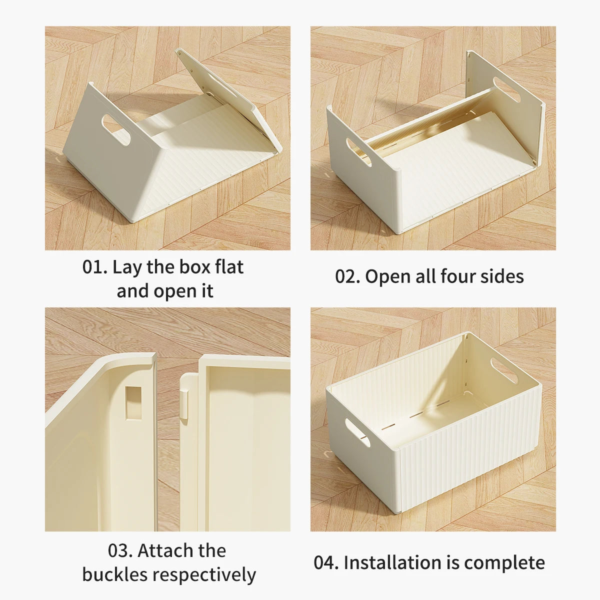 Multi-functional Foldable Plastic Storage for Kitchen