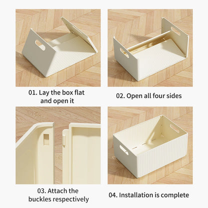 Multi-functional Foldable Plastic Storage for Kitchen
