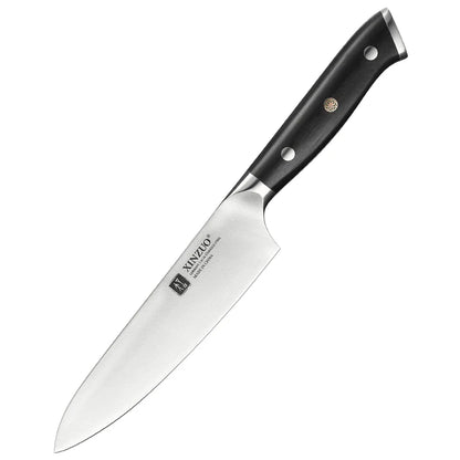 XINZUO Stainless Steel Chef Knife with Black Ebony Handles