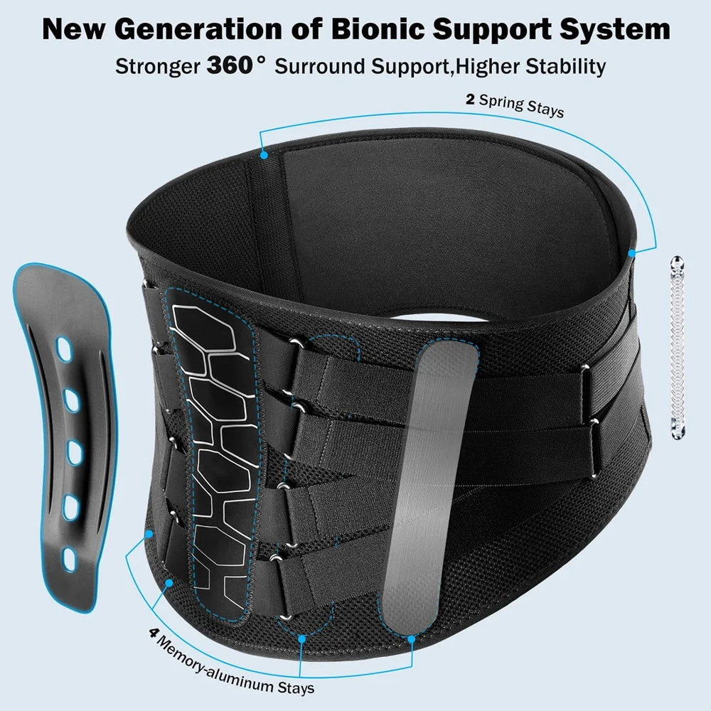 Back Brace with Soft Pad for Lower Back Pain