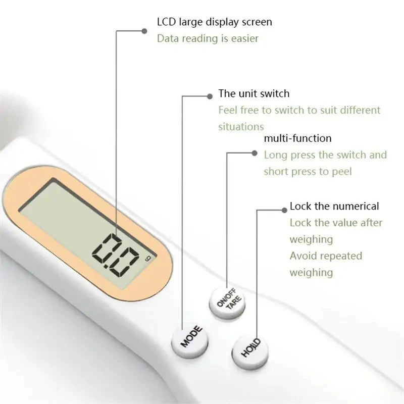 LCD Digital Measurement Adjustable Weighing Spoon