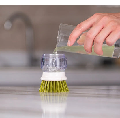 2-in-1 Soap Dispenser Dish Brush – Cleaner, Easier Dishwashing