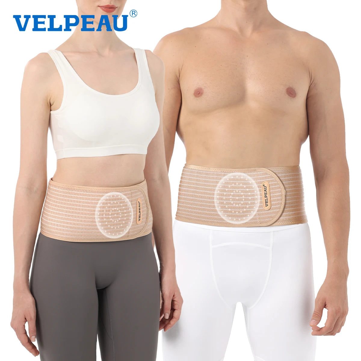 VELPEAU Umbilical Hernia Belt with Removable Compression Pad