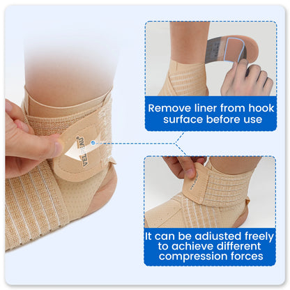 VELPEAU Ankle Compression Sleeve - Universal for Both Feet