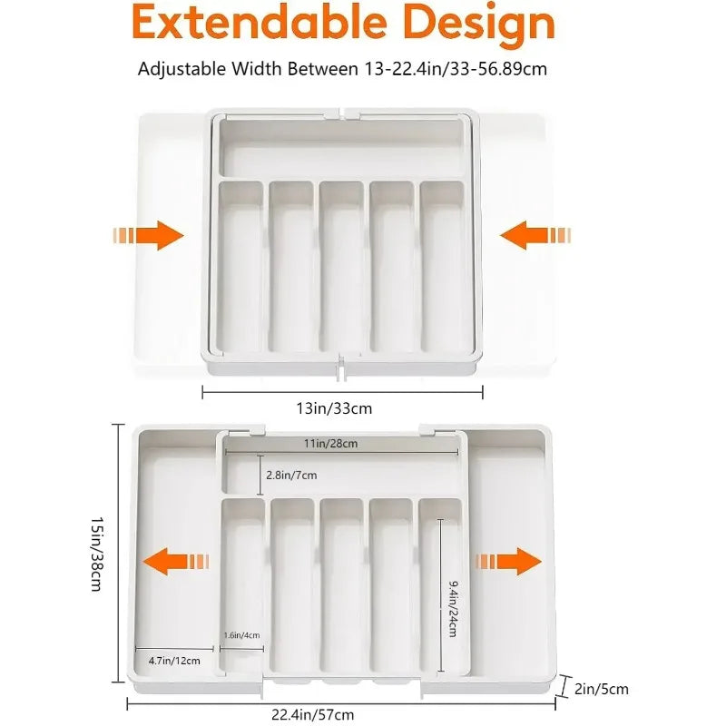 Adjustable Tableware Organizer – Kitchen Counter Utensils