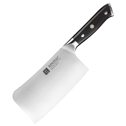 XINZUO Stainless Steel Chef Knife with Black Ebony Handles