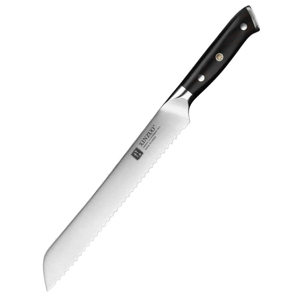 XINZUO Stainless Steel Chef Knife with Black Ebony Handles