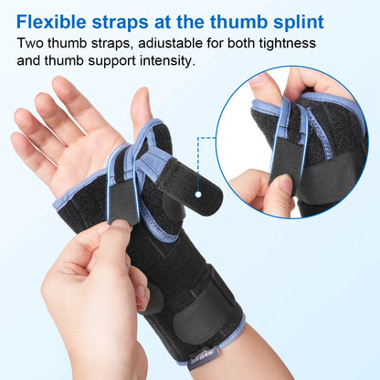 VELPEAU Wrist Splint Medical with Adjustable Thumb Support