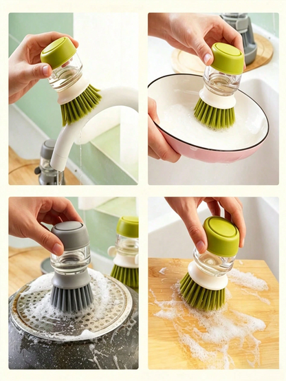 2-in-1 Soap Dispenser Dish Brush – Cleaner, Easier Dishwashing